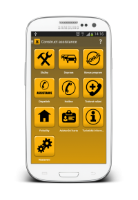 Mobilní aplikace Construct Assistance